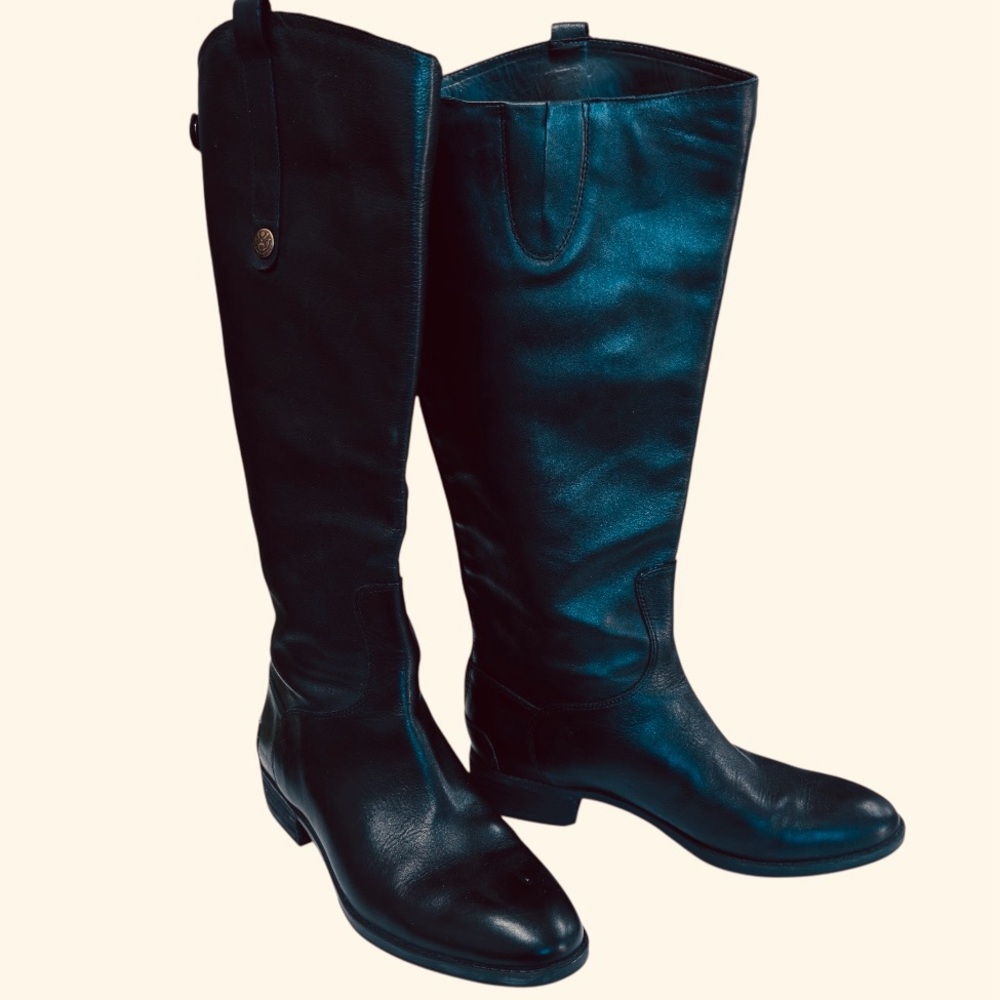 Sam Edelman penny 2 Black Riding  Boots size‎ 7